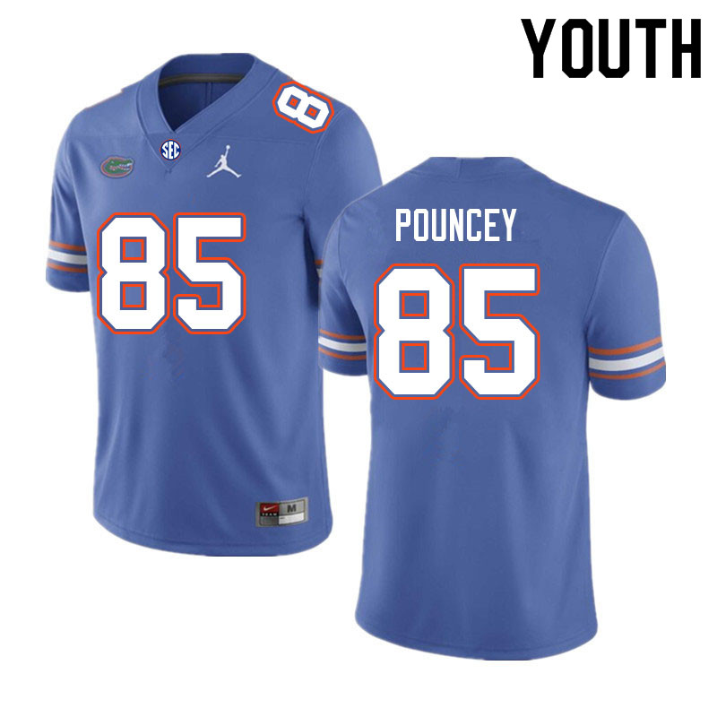 Youth #85 Jordan Pouncey Florida Gators College Football Jerseys Sale-Royal